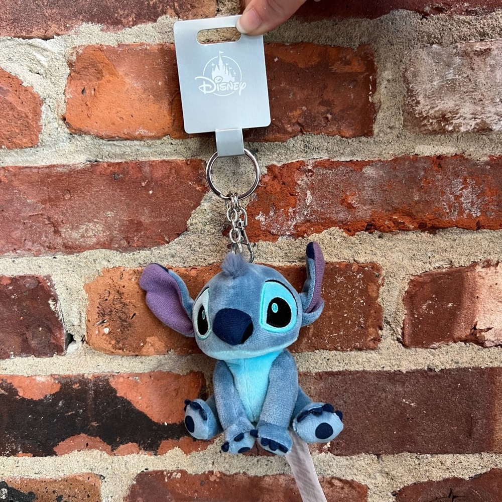 Disney Parks Stitch Plush Keychain Bag Charm NEW